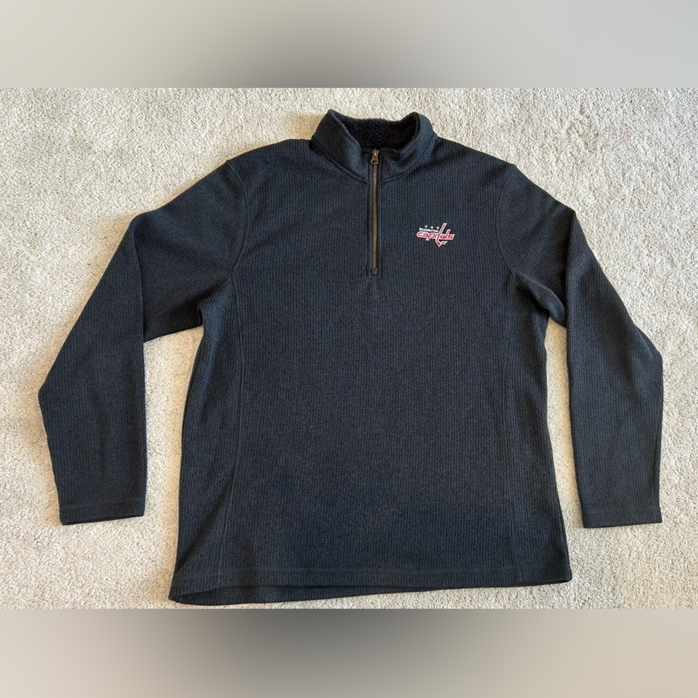 Washington Capitals Hockey Quarter Zip Up Sweater